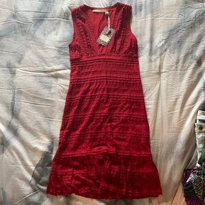 Charles and violet red dress